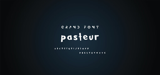 Cartoon font Vector of modern abstract alphabet