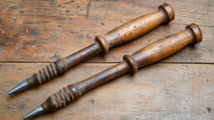 Antique Wooden Weaving Shuttles: A Glimpse into Textile History