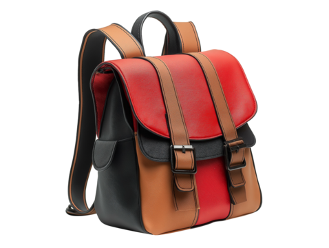 red bag isolated on white