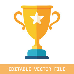 Best champions cup trophy vector design. Champion cup winner trophy award.