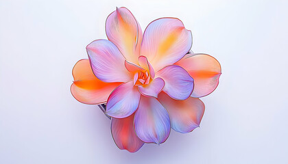 Fototapeta premium Vibrant flower close-up, pastel colors