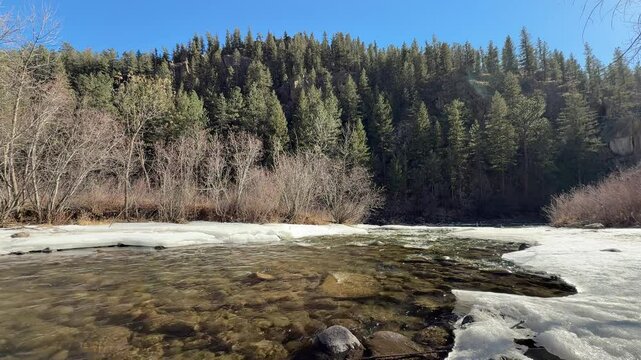 Poudre River in Gateway Natural Area Fort Collins Colorado