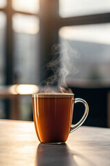 Mug mockup, minimalistic space aesthetic, shapes. Background. Wallpaper. Coffee cup.