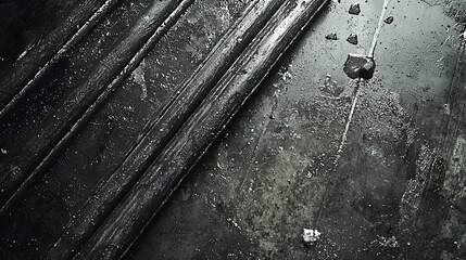 Grungy metal pipes industrial floor background texture