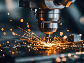 Wind turbine components being manufactured using precision machine tools