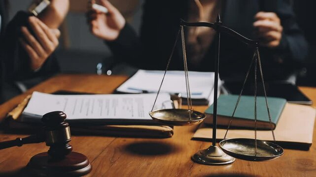 Hands closeup on contact, legal settlement or financial report while reading and making notes. Lawyer team doing work and analyzing documents. Lawyers looking through client finance data together