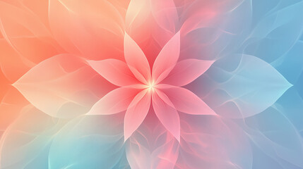 Abstract symmetrical petal pattern