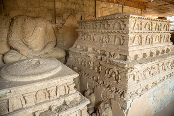 View at the Votive Stupa in Jaulian near Taxila - Pakistan