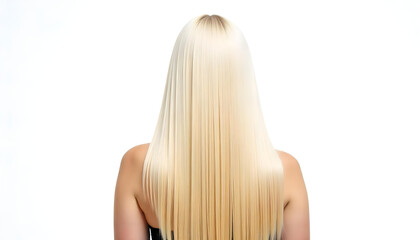 Naklejka premium young woman with long hair