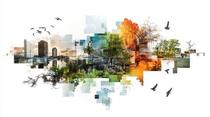 Obraz premium Generic Photo Collage Moment