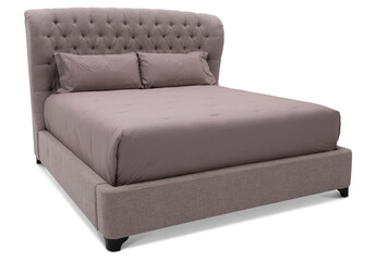 Obraz premium leather sofa bed isolated on transparent background