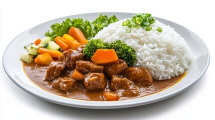 Generic Plate Thai Overview Curry