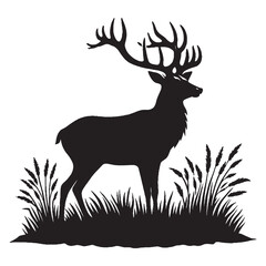deer silhouette vector
