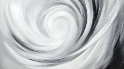 Abstract grayscale vortex swirl background, digital art, website design element