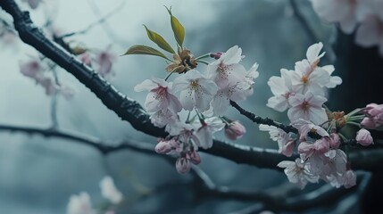 Obraz premium Tranquil Cherry Blossom Bloom