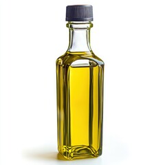 Bottle of olive oil isolated on white background