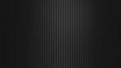 Obraz premium Dark Black Line Background. Stripes seamless pattern. 3D render, Abstract background texture