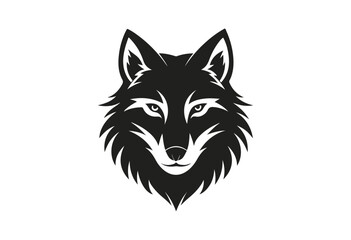 wolf head vector illustration on white background