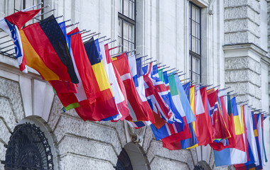 Organization for Security and Co-operation in Europe flags