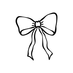 handdrawn ribbon vector illustration