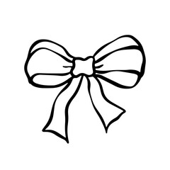 handdrawn ribbon vector illustration