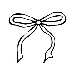 handdrawn ribbon vector illustration