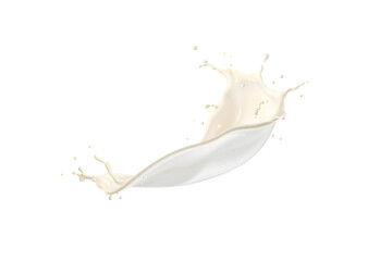 milk splash isolated on white background