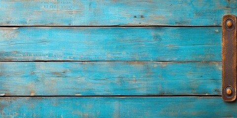 Obraz premium Rustic blue wooden surface home decor textured background warm environment close-up view aesthetic appeal