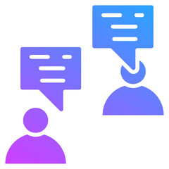 Online Learning Icon Symbol Glyph Gradient