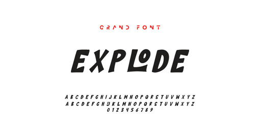 Comic book alphabet. Retro cartoon comic book graphic font elements, alphabet letters and numbers symbols vector illustration set. Creative script with letter and numeral elements. Pop art design