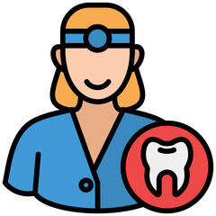 Female Orthodontist Icon