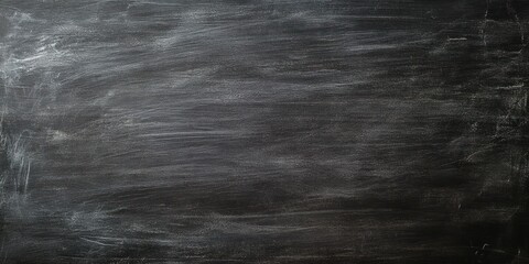 Fototapeta premium Black chalkboard background or texture for school and education design concept, blank blackboard with space for text