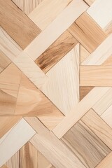Intricate Wooden Parquet Flooring Pattern for Modern Interior Design
