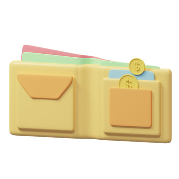 3d wallet illustration