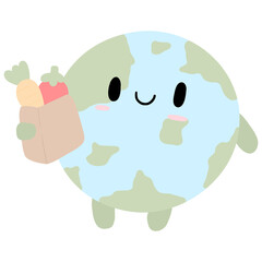 Fototapeta premium Earth Day Clipart Collection