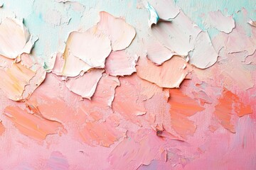 Naklejka premium Textured pastel palette knife painting. Ideal for backgrounds, design projects, and artistic prints.