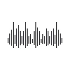 good music sound wave logo illustration