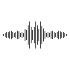 good music sound wave logo illustration