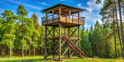Forest Observation Platform, surveillance hide
