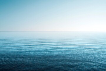 Obraz premium Abstract blue background with blurred sea horizon