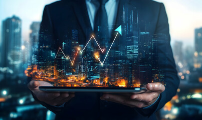 Digital Transformation and Growth, A Businessman's Vision for Future Success in Urban Financial Markets with Technological Integration and Innovation