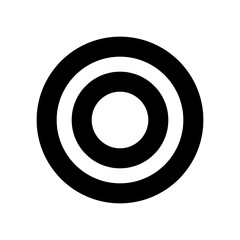 二重丸のアイコンイラスト