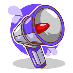 Flat design style megaphone horn loudspeaker

