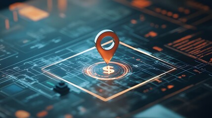 Targeted Digital Marketing Strategies Showcased in Editorial Style Location Analytics Dashboard