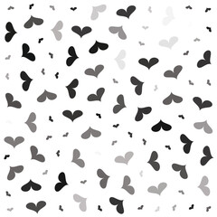 Timeless Love: Monochrome Heart Pattern for Elegant Simplicity