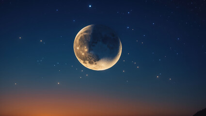 Crescent Moon in Ramadan