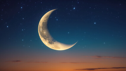 Crescent Moon in Ramadan