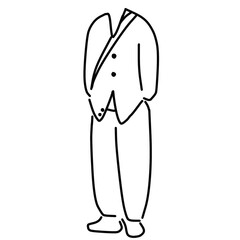 Boy wearing men dress style cloth