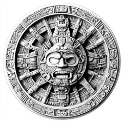 Obraz premium Mayan Sun Stone Replica