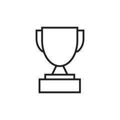 trophy design template icon vector illustration
